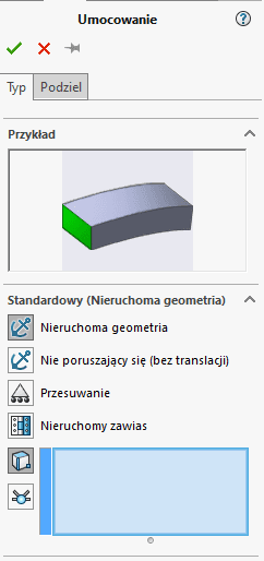 symulacja statyczna MES w SOLIDWORKS