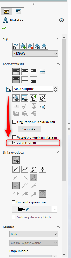 Jak dodać znak wodny na arkuszu rysunkowym SOLIDWORKS?