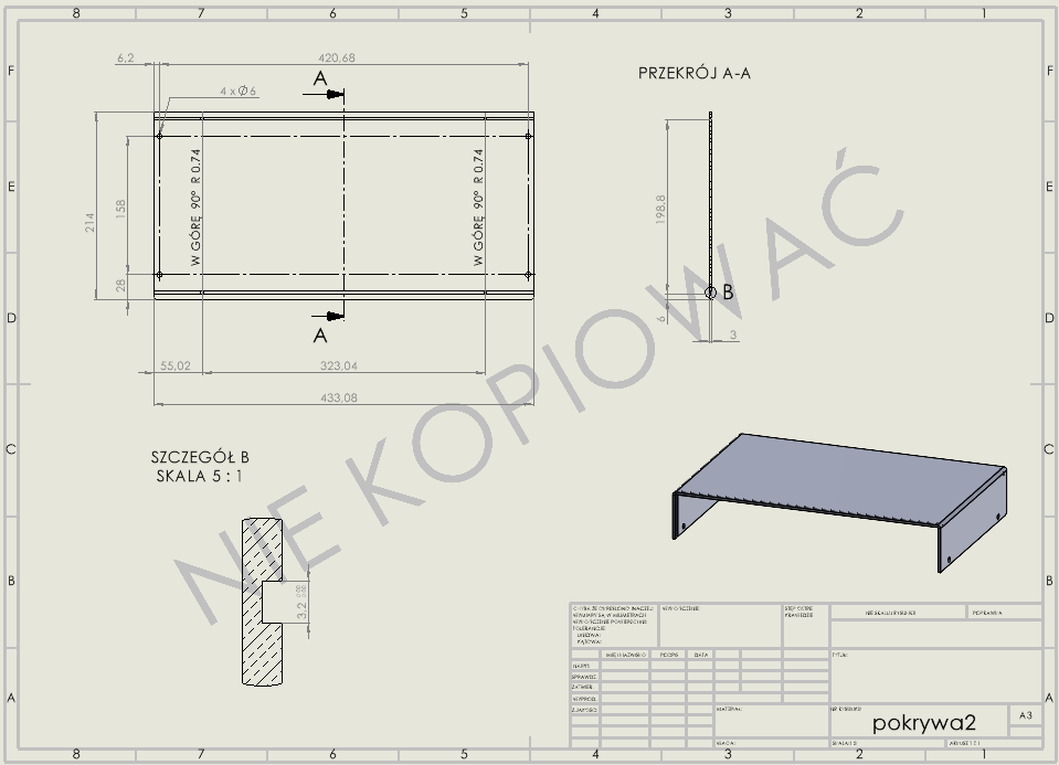 Jak dodać znak wodny na arkuszu rysunkowym SOLIDWORKS?