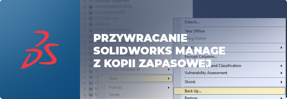 Jak przywrócić SOLIDWORKS Manage z kopii zapasowej?