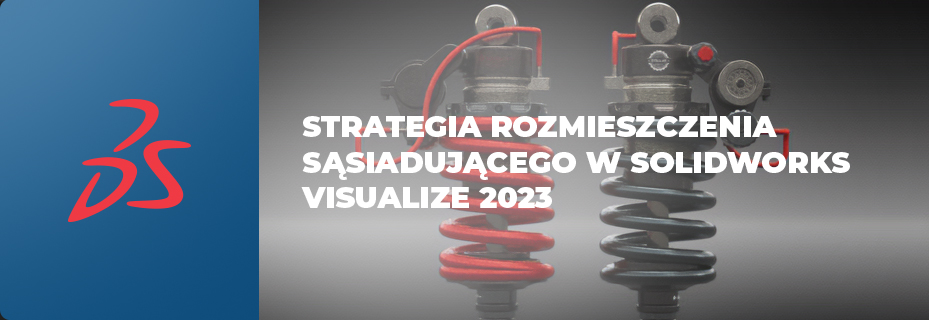 Czym jest strategia rozmieszczania sąsiadującego w SOLIDWORKS Visualize 2023?