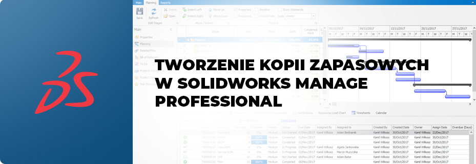 Jak skutecznie tworzyć kopie zapasowe w SOLIDWORKS Manage Professional?