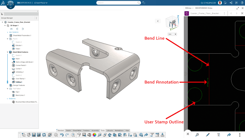 DXF w xDesign Sheet Metal